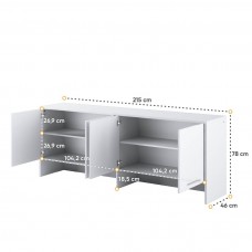 Sienas plaukts virs gultas CONCEPT PRO CP10, balts